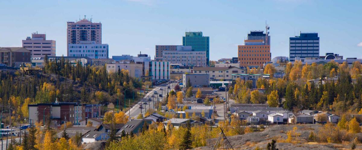 Beautiful City View in Yellowknife, Northwest Territories, Canada