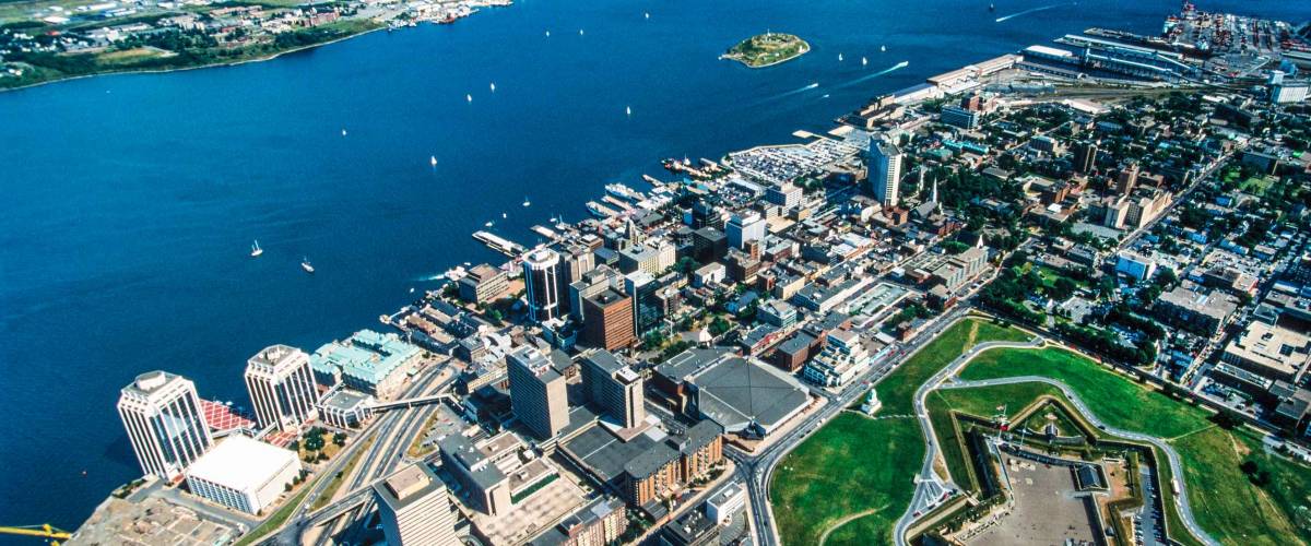 Aerial image of Halifax, Nova Scotia, Canada
