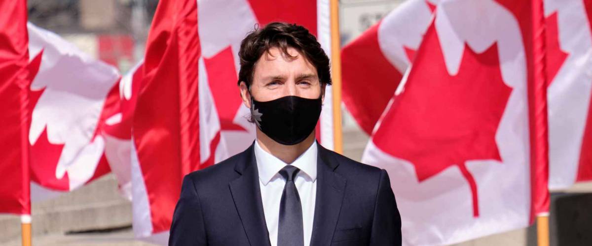 Ottawa, Canada. September 23rd, 2020. Canadian Prime Minister, Justin Trudeau arrives at the Canadian Senate for the Speech of the Throne.