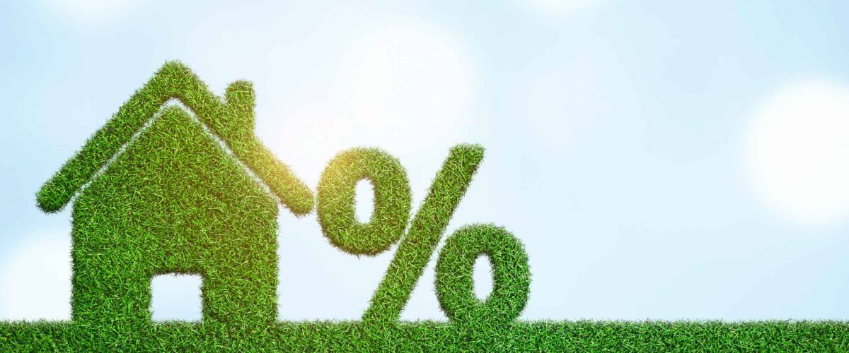 Property investment and house mortgage financial real estate concept