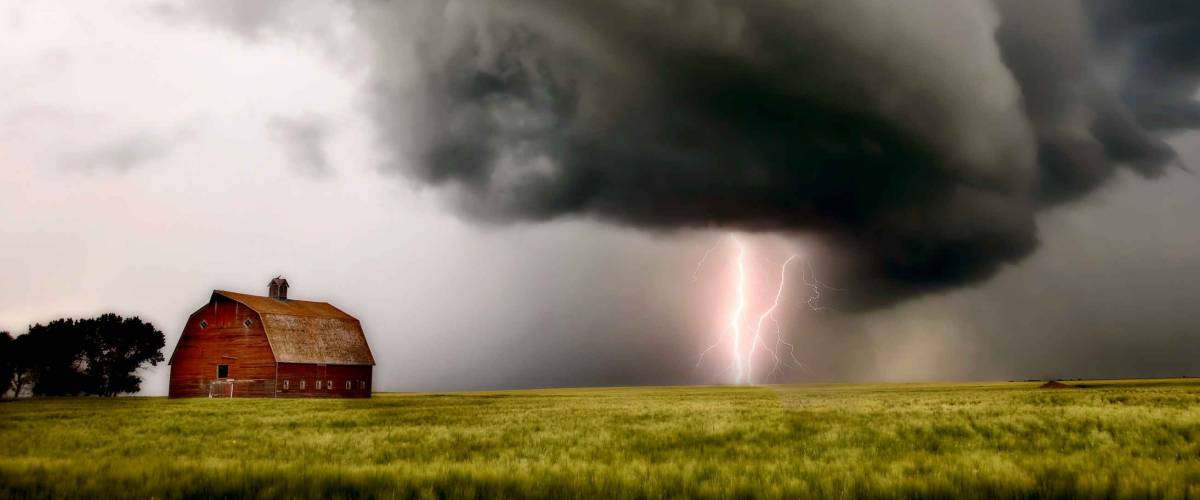 Prairie Storm Clouds ominous weather Saskatchewan Canada