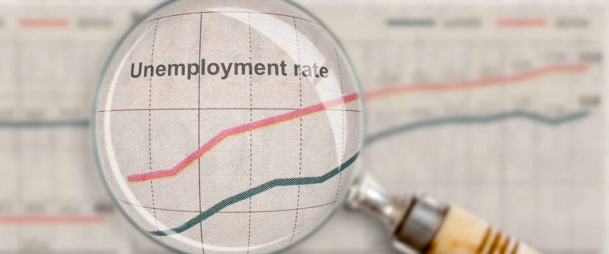 Unemployment rate under the glass