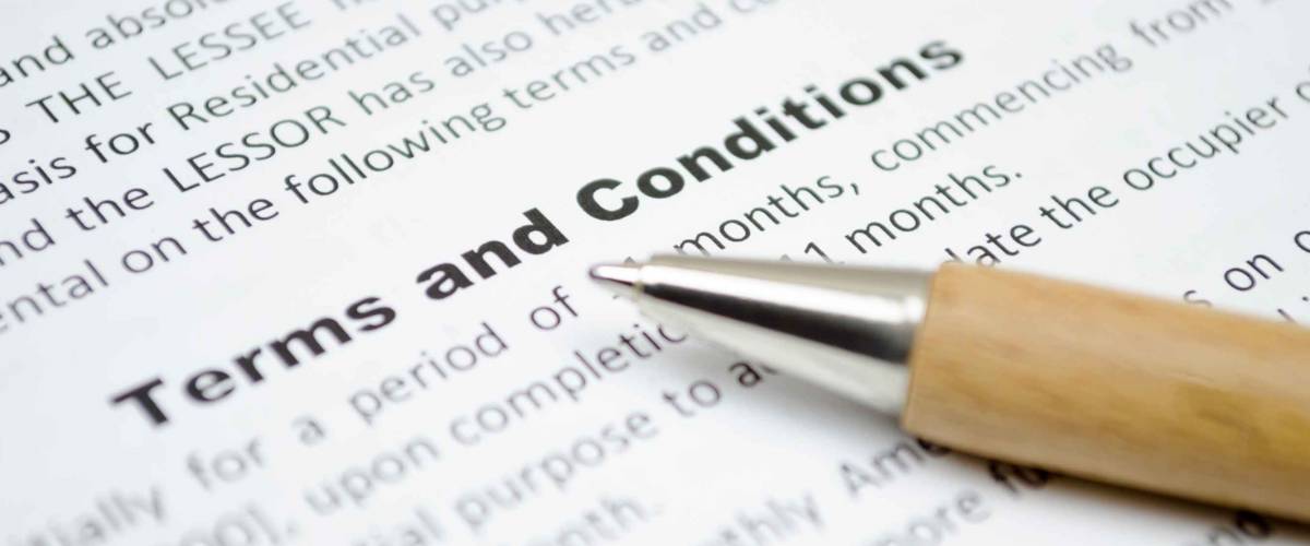 Terms and conditions