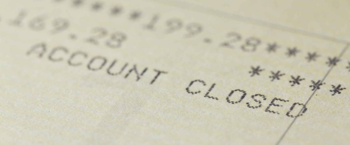 Account closed on Saving Account Passbook.