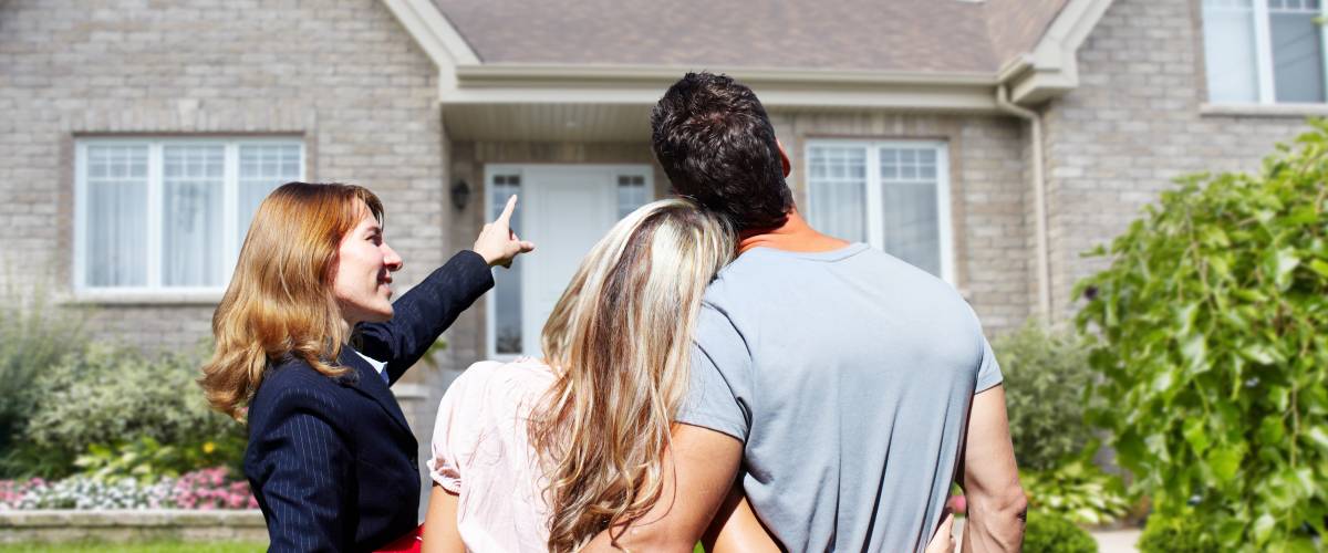 Person showing home