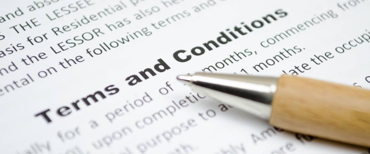 Terms and conditions