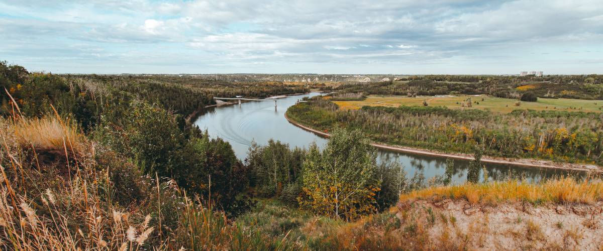 Field and stream in Edmonton