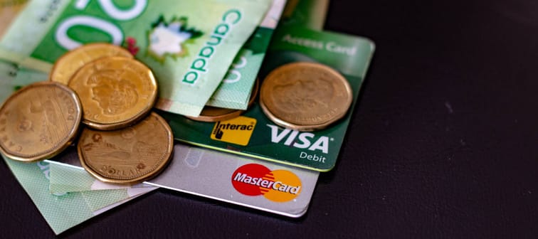credit cards, Canadian dollars