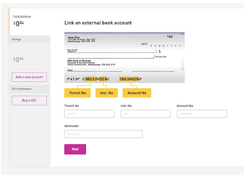 How to link your bank account with EQ Bank.