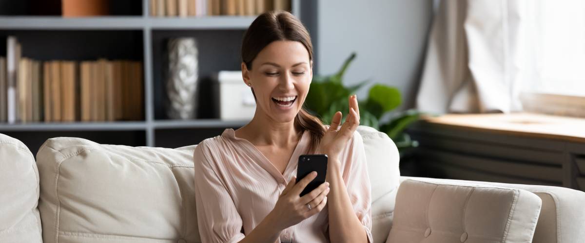 Woman on phone