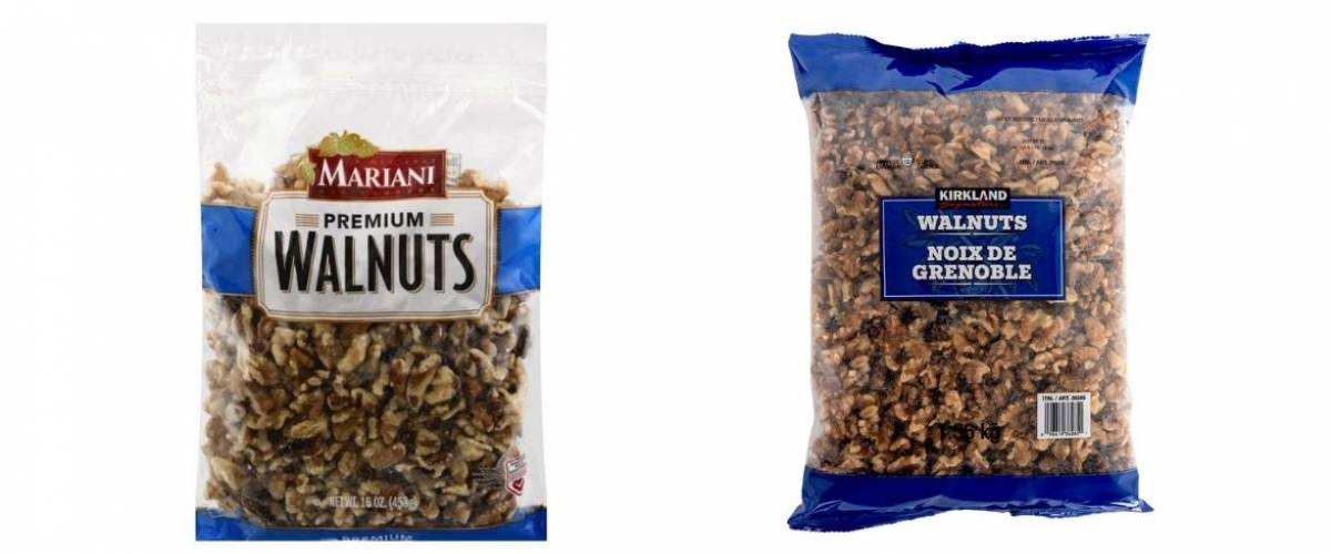 Nueces Mariani y nueces Kirkland Signature