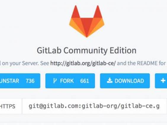 Screenshot of GitLab page.