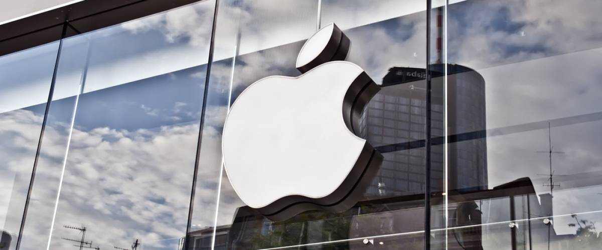 Apple store on June 29,2014 in Frankfurt,Germany.Apple Inc. sells consumer electronics, computer software, services and personal computers.