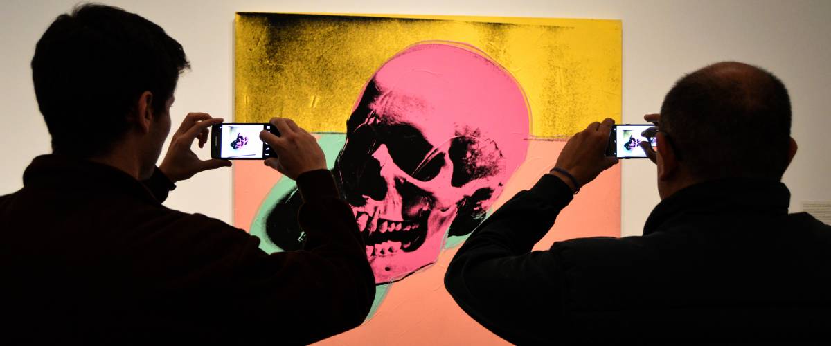 Barcelona city - November.01.2017 - Exposition Andy Warhol at Caixaforum building - Catalonia / Spain