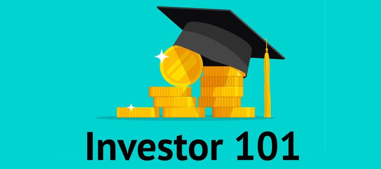 Investor 101: gold coins and scholar's cap