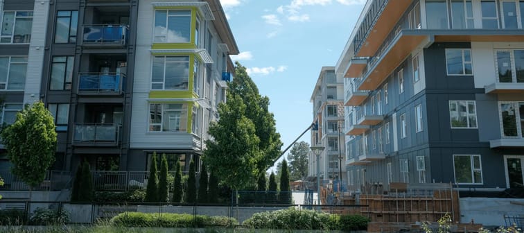 Apartment buildings in Vancouver